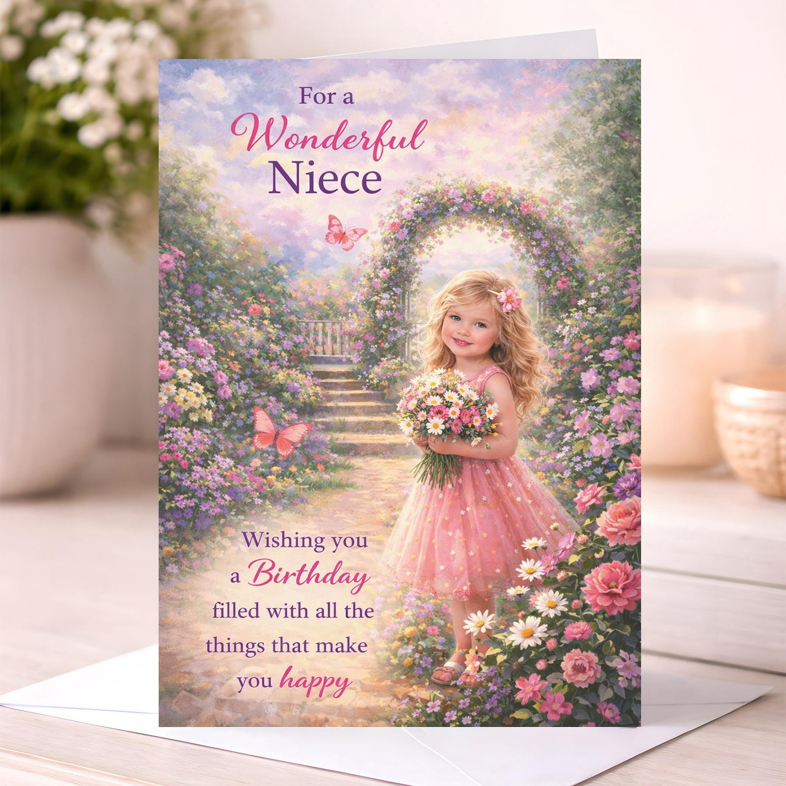 For a Wonderful Niece Birthday Card